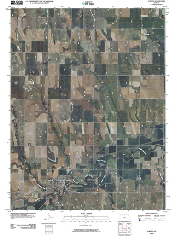 2009 Almena, KS - Kansas - USGS Topographic Map