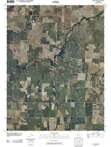 2009 Alton, KS - Kansas - USGS Topographic Map