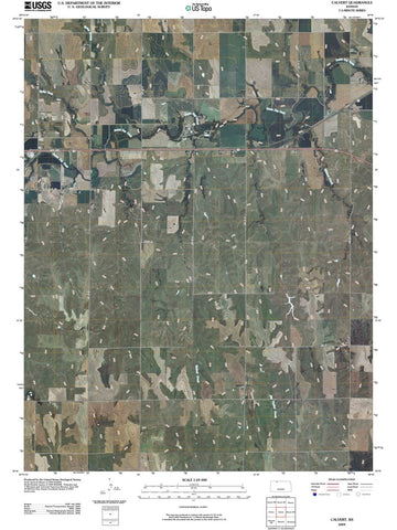 2009 Calvert, KS - Kansas - USGS Topographic Map