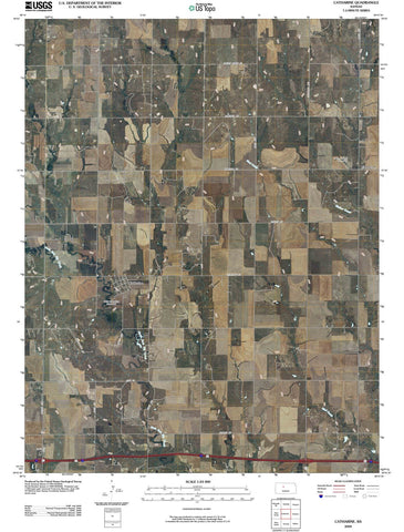 2009 Catharine, KS - Kansas - USGS Topographic Map