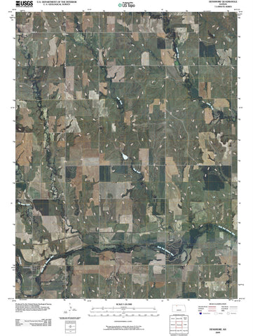 2009 Densmore, KS - Kansas - USGS Topographic Map