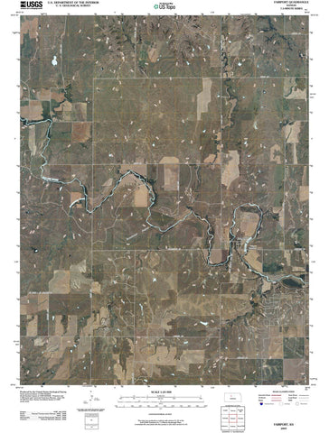 2009 Fairport, KS - Kansas - USGS Topographic Map