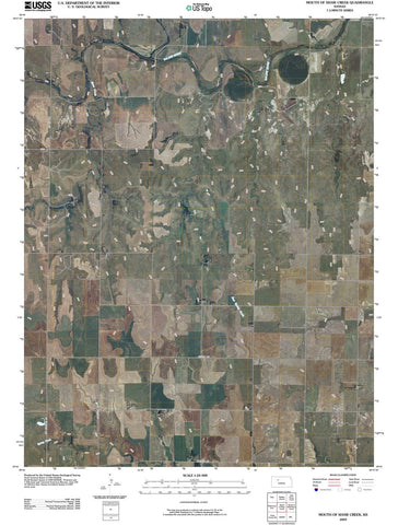 2009 Mouth of Shaw Creek, KS - Kansas - USGS Topographic Map