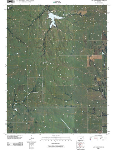 2009 Lake Wabaunsee, KS - Kansas - USGS Topographic Map