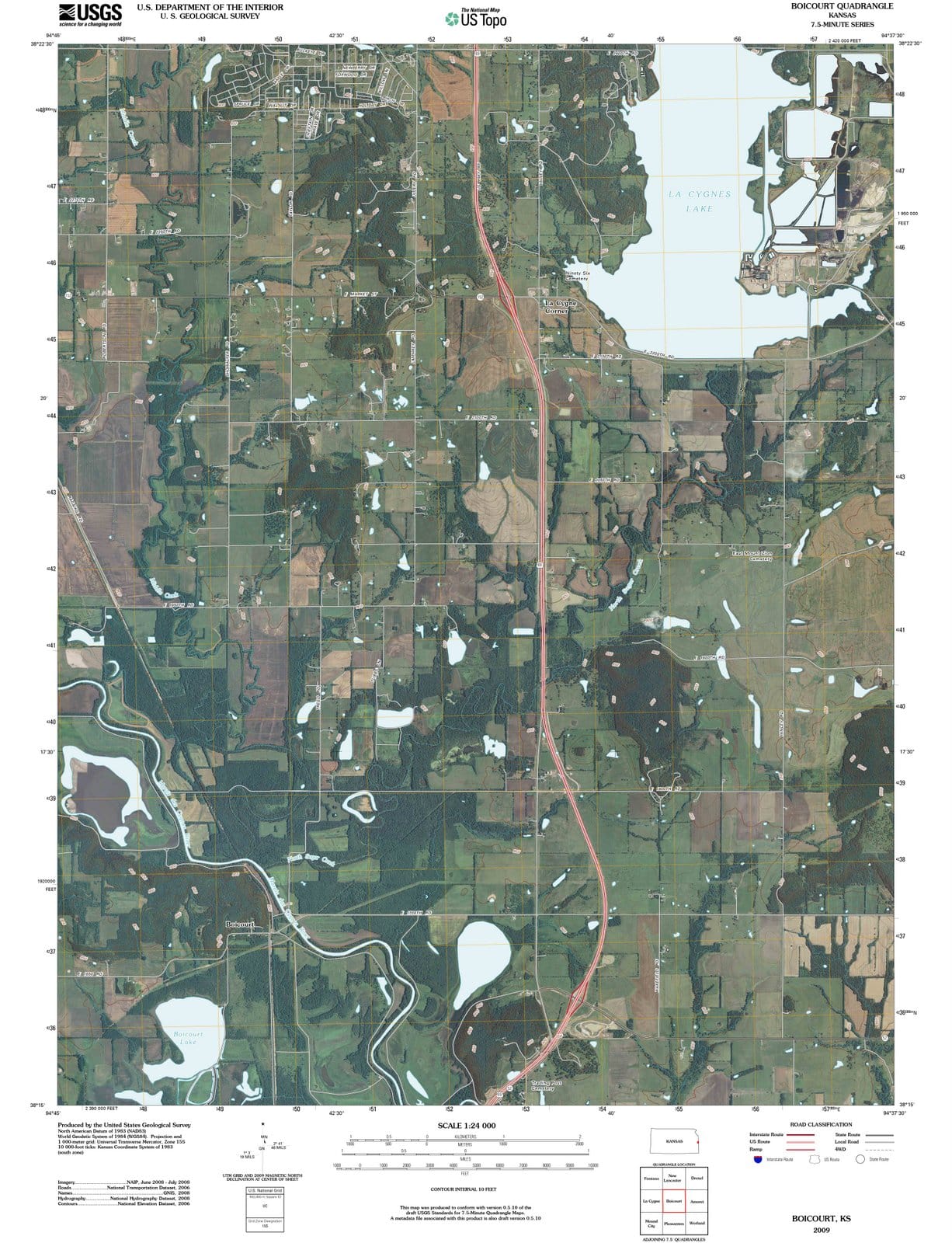 2009 Boicourt, KS - Kansas - USGS Topographic Map