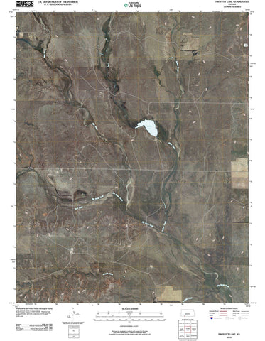 2010 Proffitt Lake, KS - Kansas - USGS Topographic Map