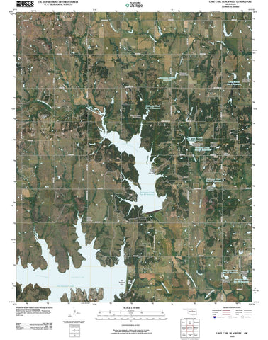 2009 Lake Carl Blackwell, OK - Oklahoma - USGS Topographic Map