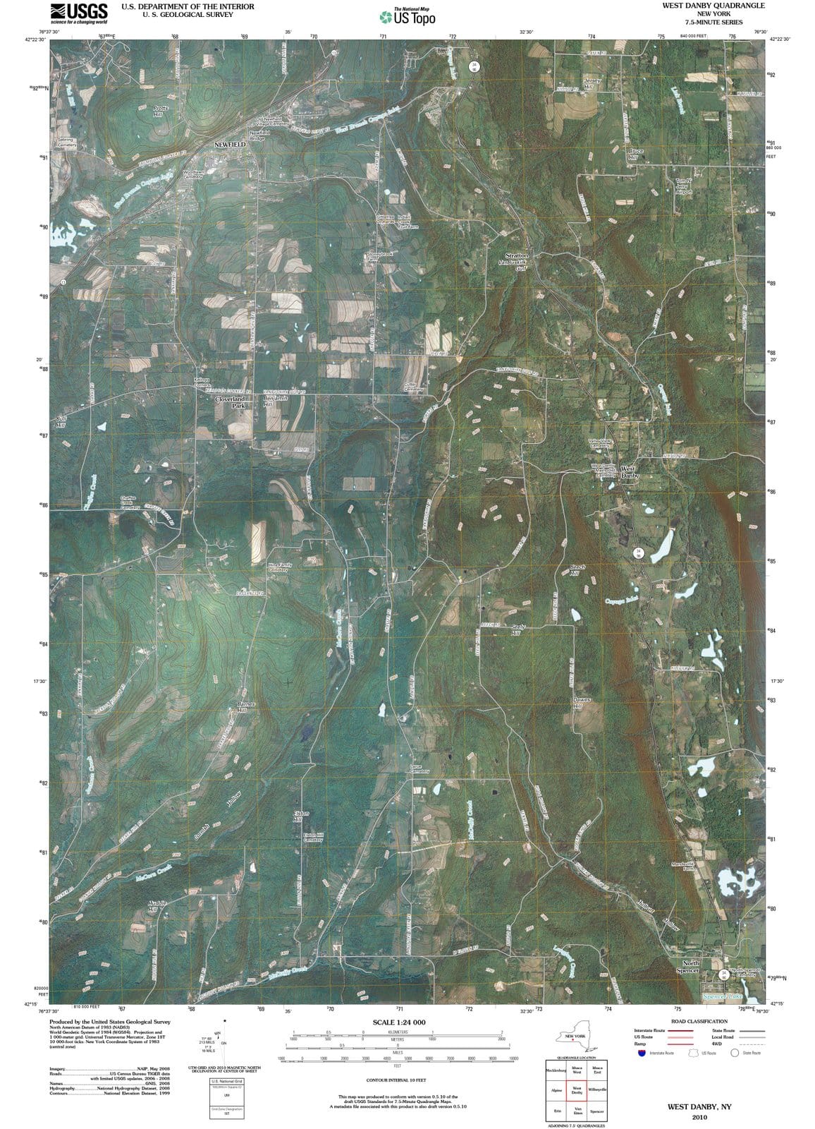 2010 Westanby, NY - New York - USGS Topographic Map