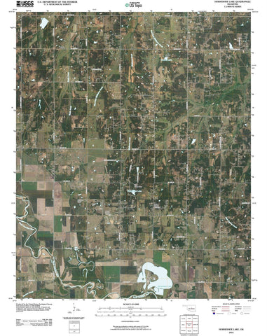2010 Horseshoe Lake, OK - Oklahoma - USGS Topographic Map