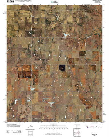 2010 Berlin, OK - Oklahoma - USGS Topographic Map