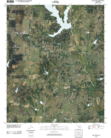 2010 Lake Fuqua, OK - Oklahoma - USGS Topographic Map