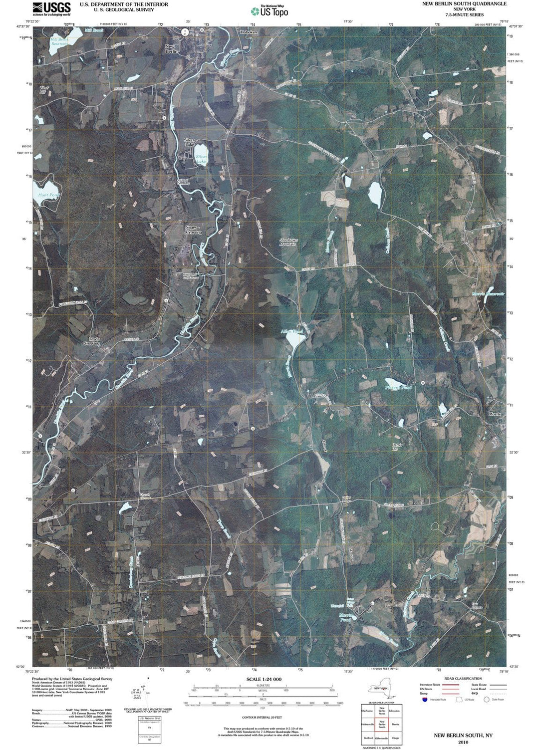 2010 New Berlin South, NY - New York - USGS Topographic Map