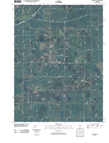 2010 DeMotte, in - Indiana - USGS Topographic Map