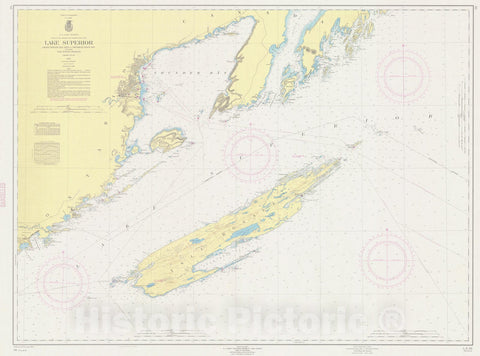 Historic Nautical Map - Lake Superior Coast Grand Portage Bay To Shesheeb Point Including Isle Royale, 1962 NOAA Chart - Vintage Wall Art
