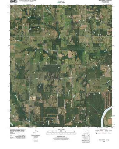 2010 New Oberlin, OK - Oklahoma - USGS Topographic Map