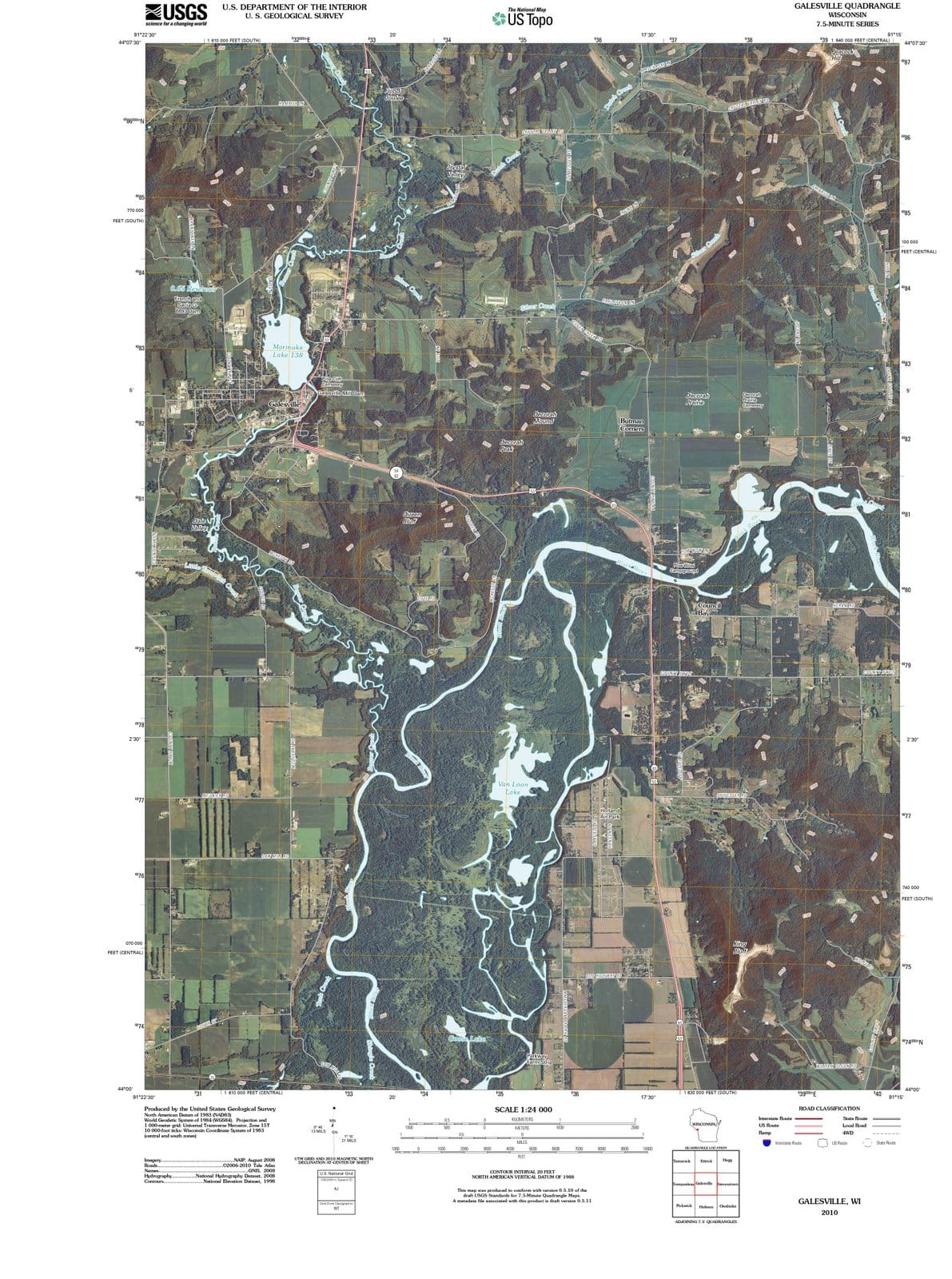 2010 Galesville, WI - Wisconsin - USGS Topographic Map