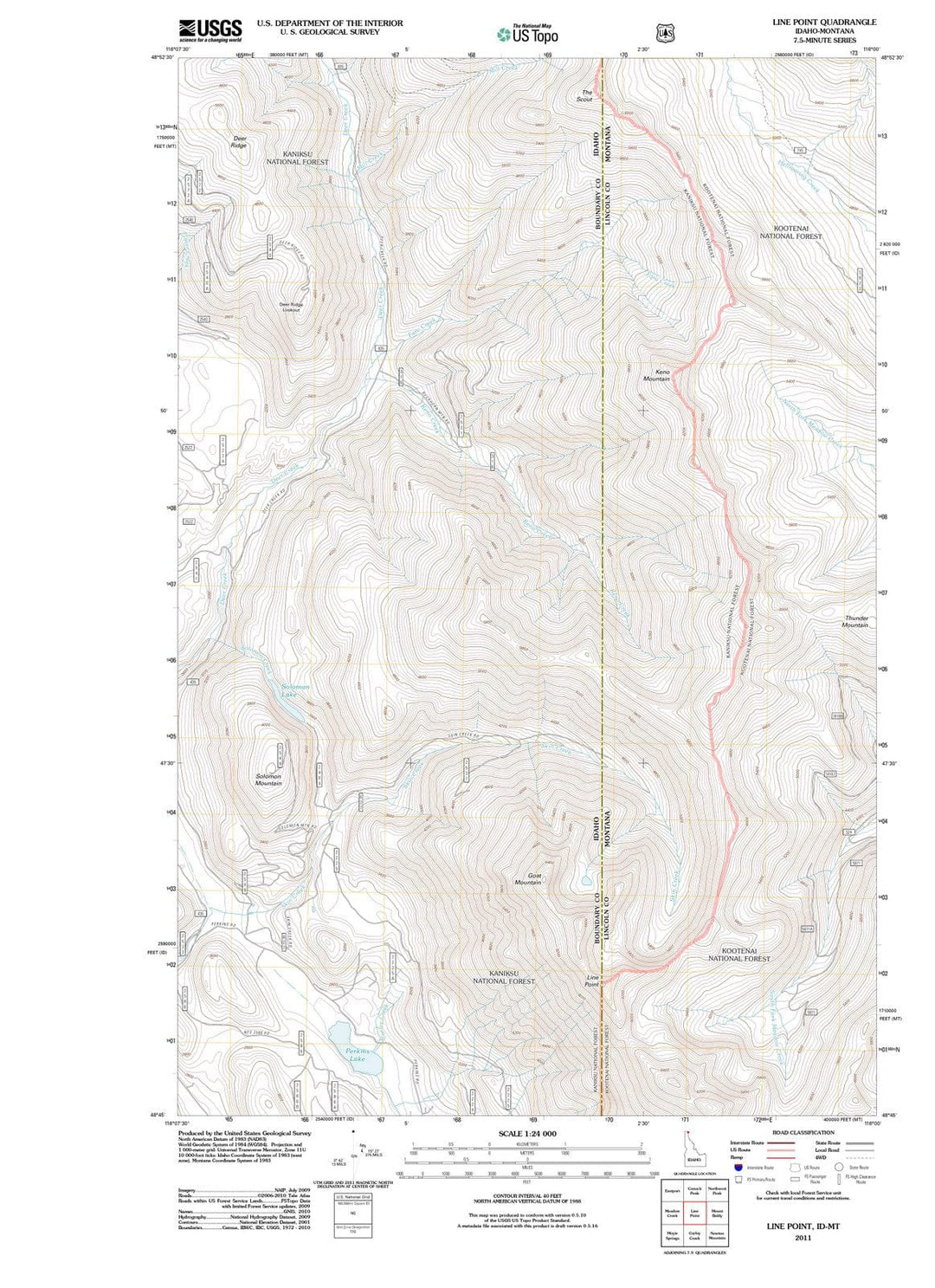 2011 Line Point, ID - Idaho - USGS Topographic Map