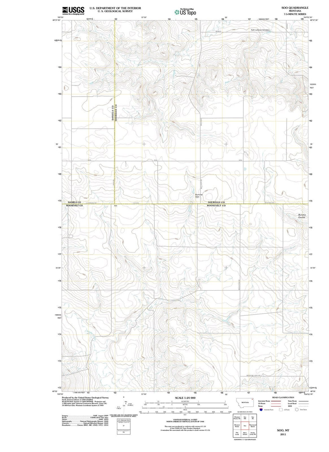 2011 Soo, MT - Montana - USGS Topographic Map