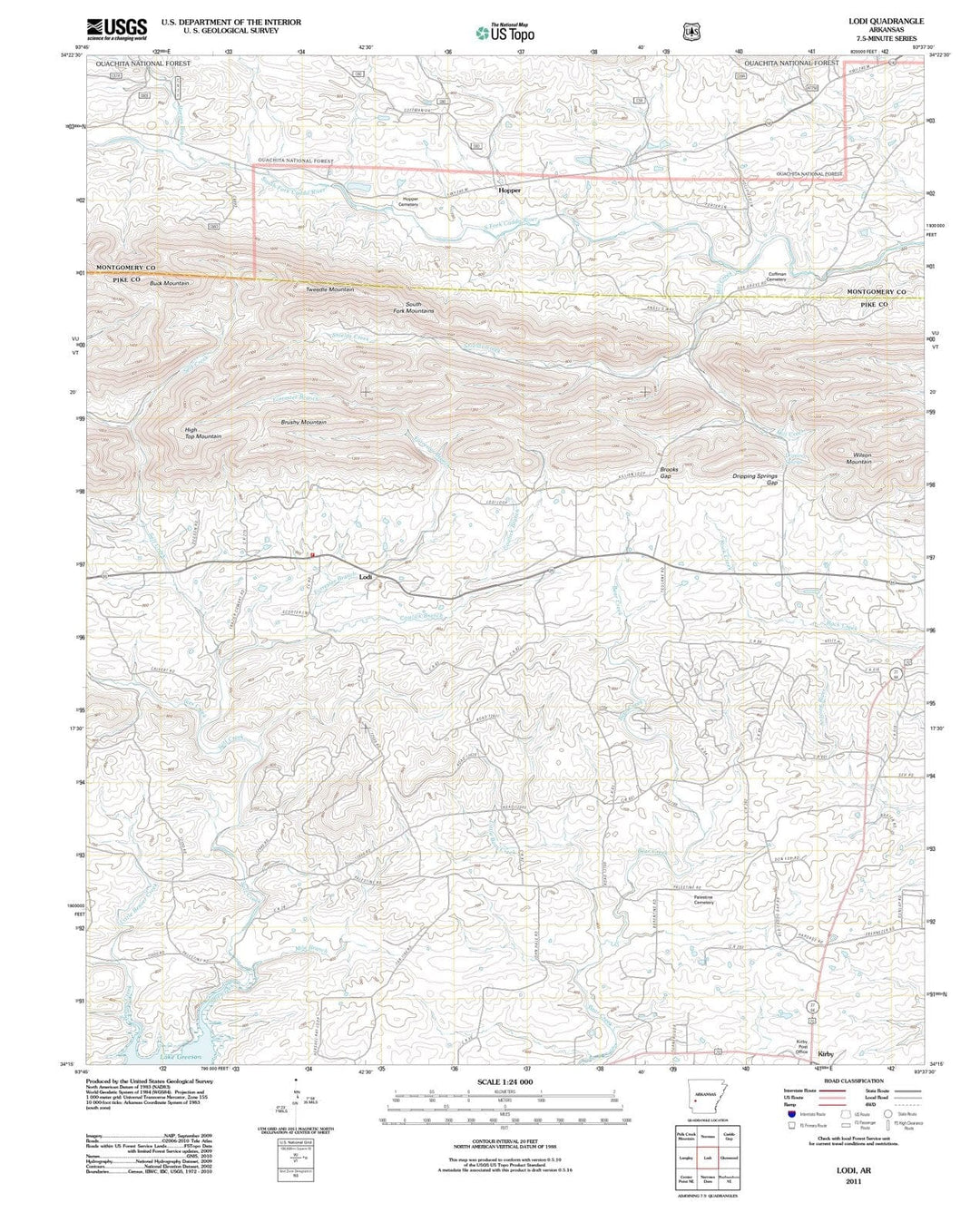 2011 Lodi, AR - Arkansas - USGS Topographic Map