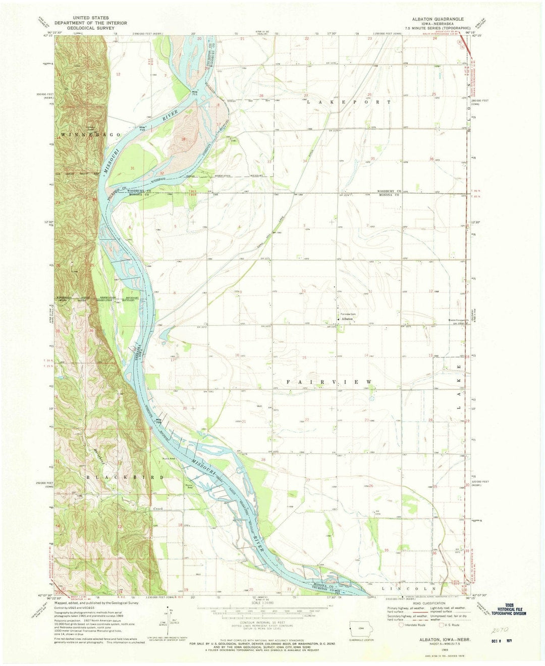 1969 Albaton, IA - Iowa - USGS Topographic Map