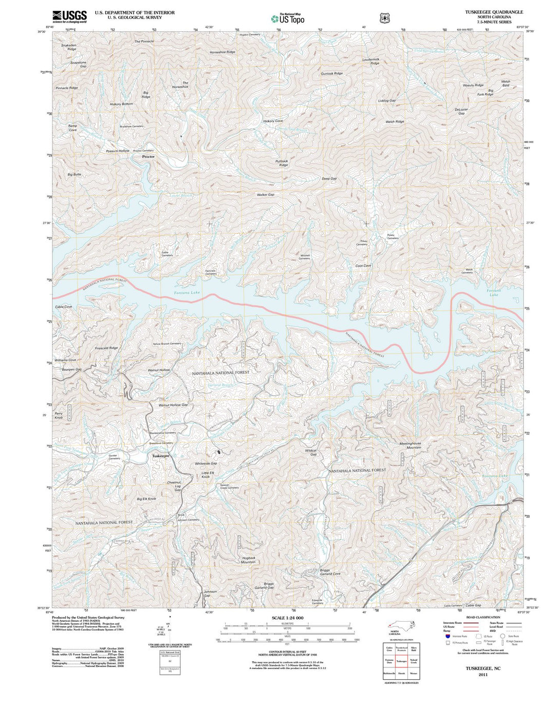 2011 Tuskeegee, NC - North Carolina - USGS Topographic Map
