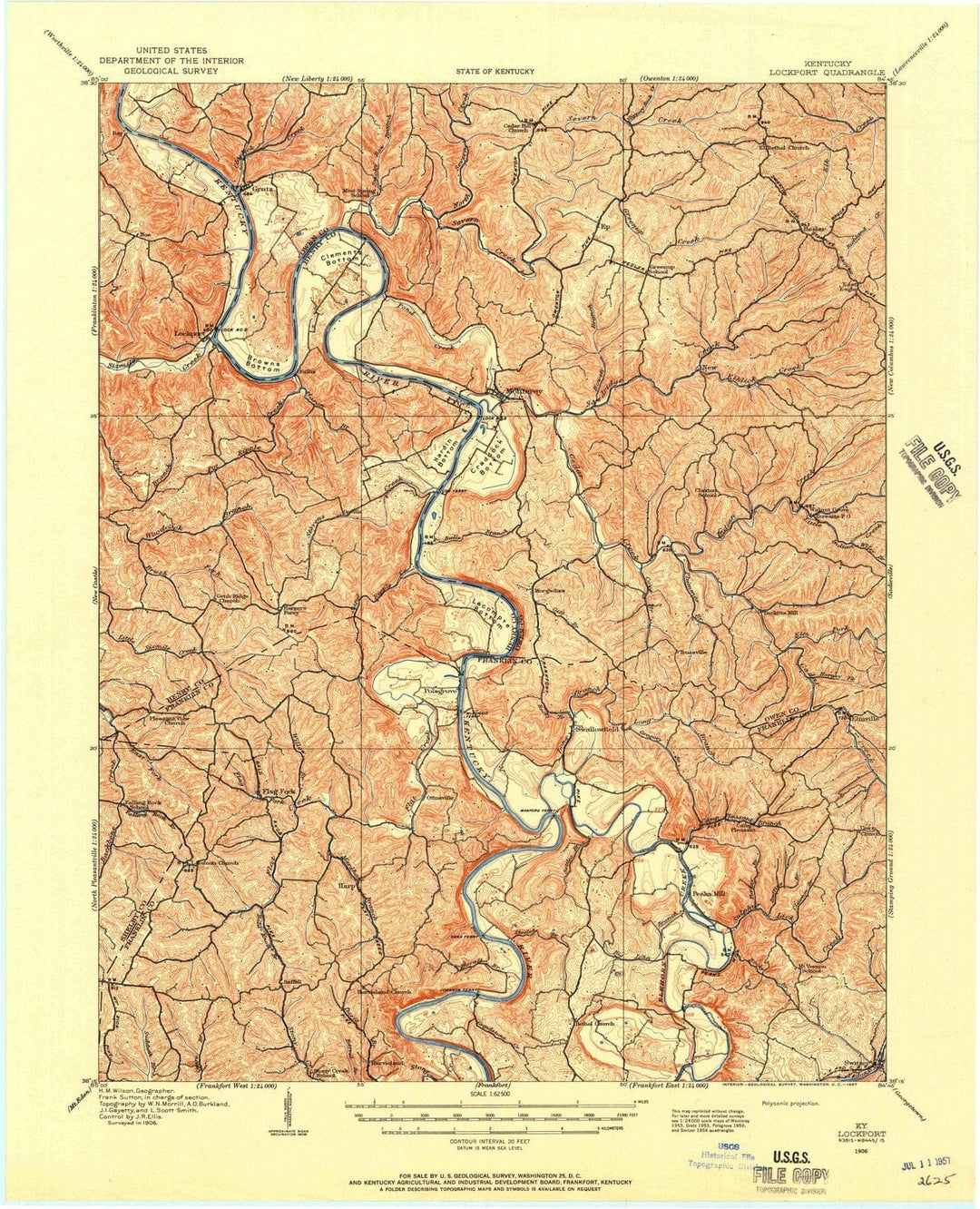 1906 Lockport, KY - Kentucky - USGS Topographic Map