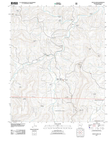 2011 Mount Judea, AR - Arkansas - USGS Topographic Map