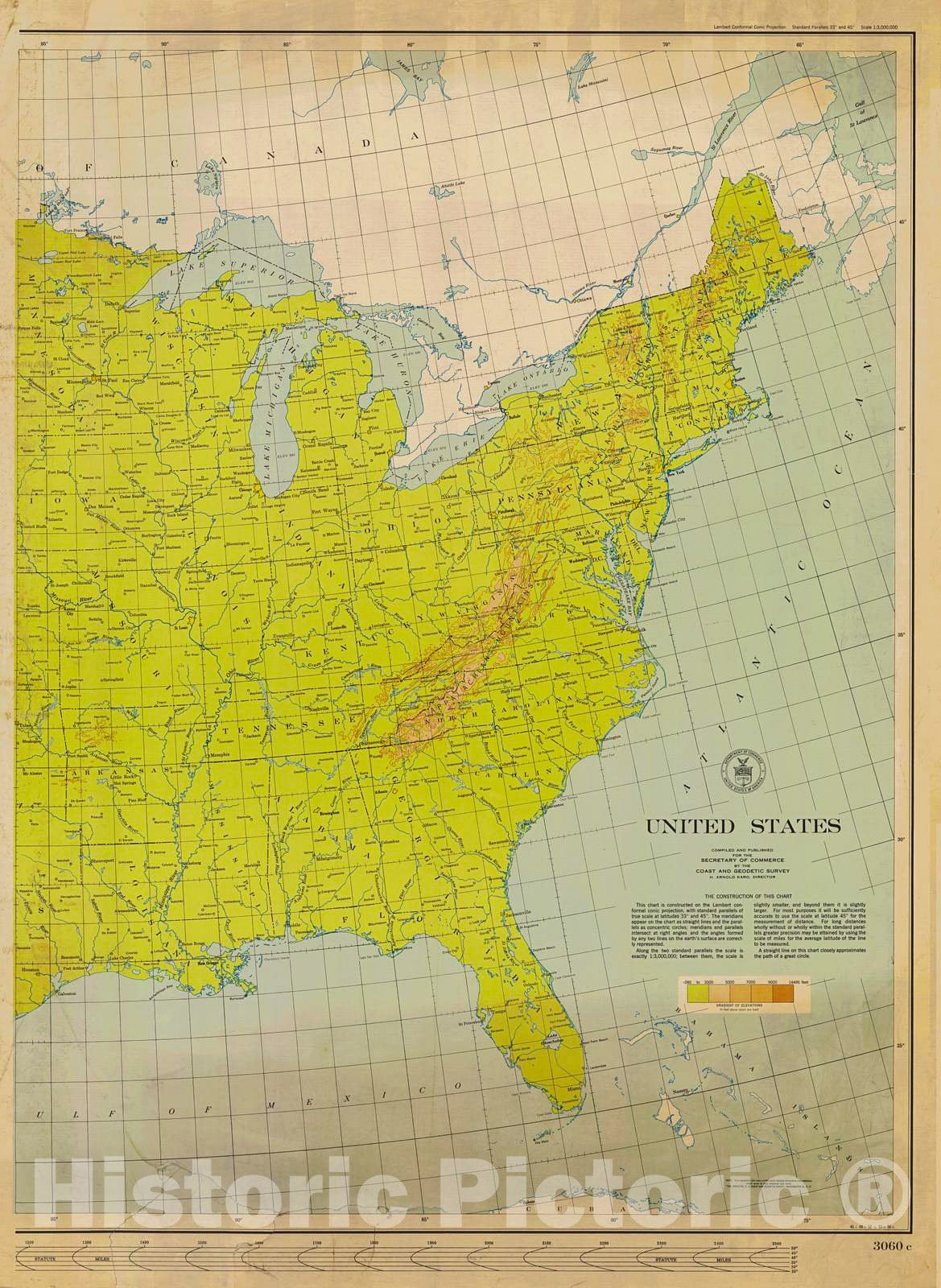 Historic Nautical Map - United States, 1956 NOAA Base Historic Nautical Map - Louisiana, Kentucky, Georgia, Wisconsin (LA, KY, GA, WI) - Vintage Wall Art