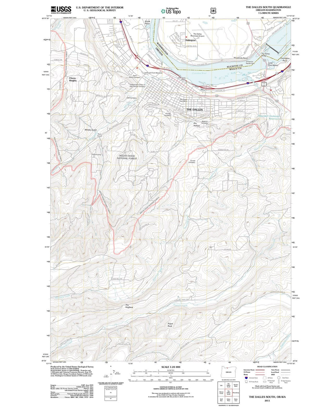 2011 Thealles South, OR - Oregon - USGS Topographic Map