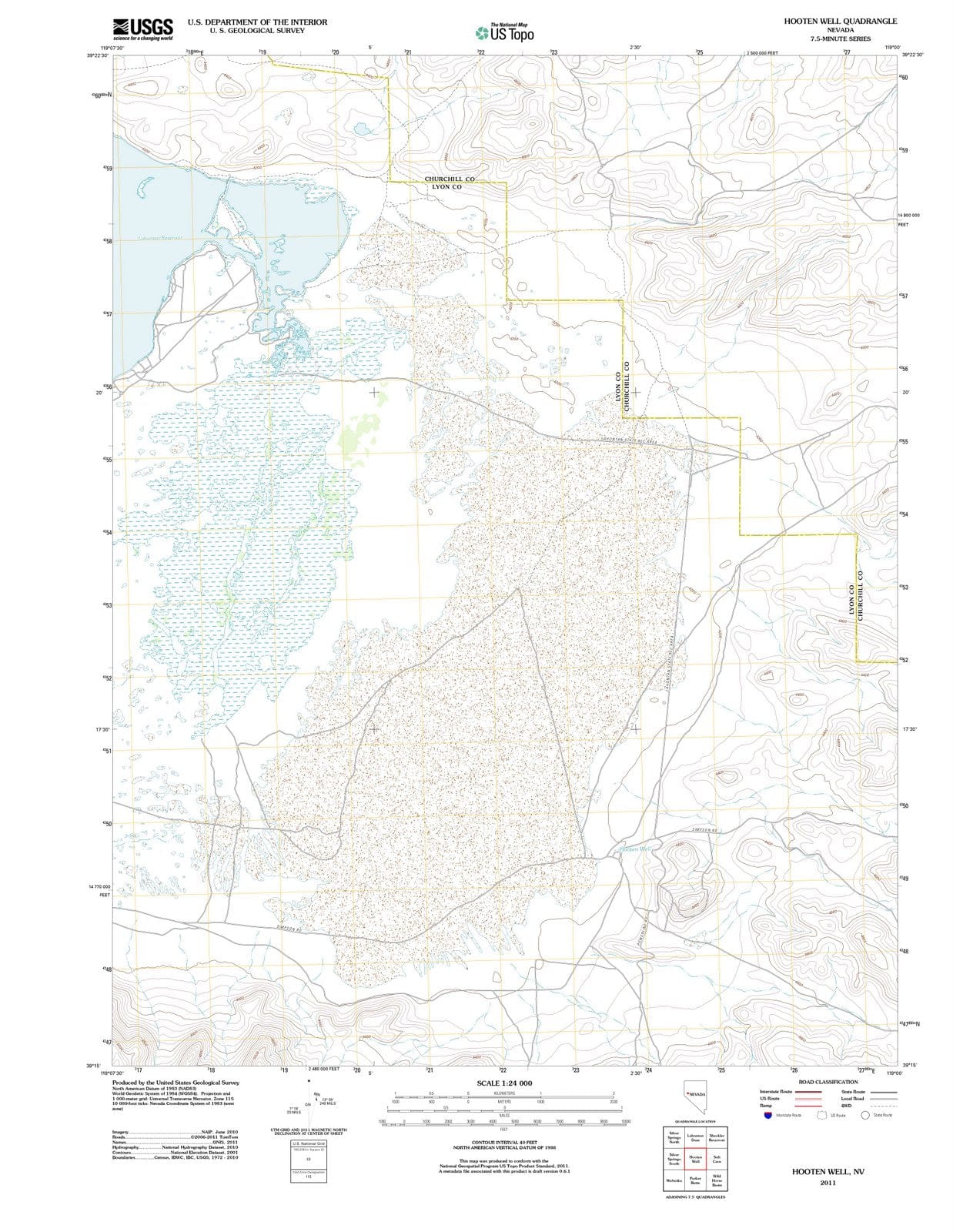 2011 Hooten Well, NV - Nevada - USGS Topographic Map