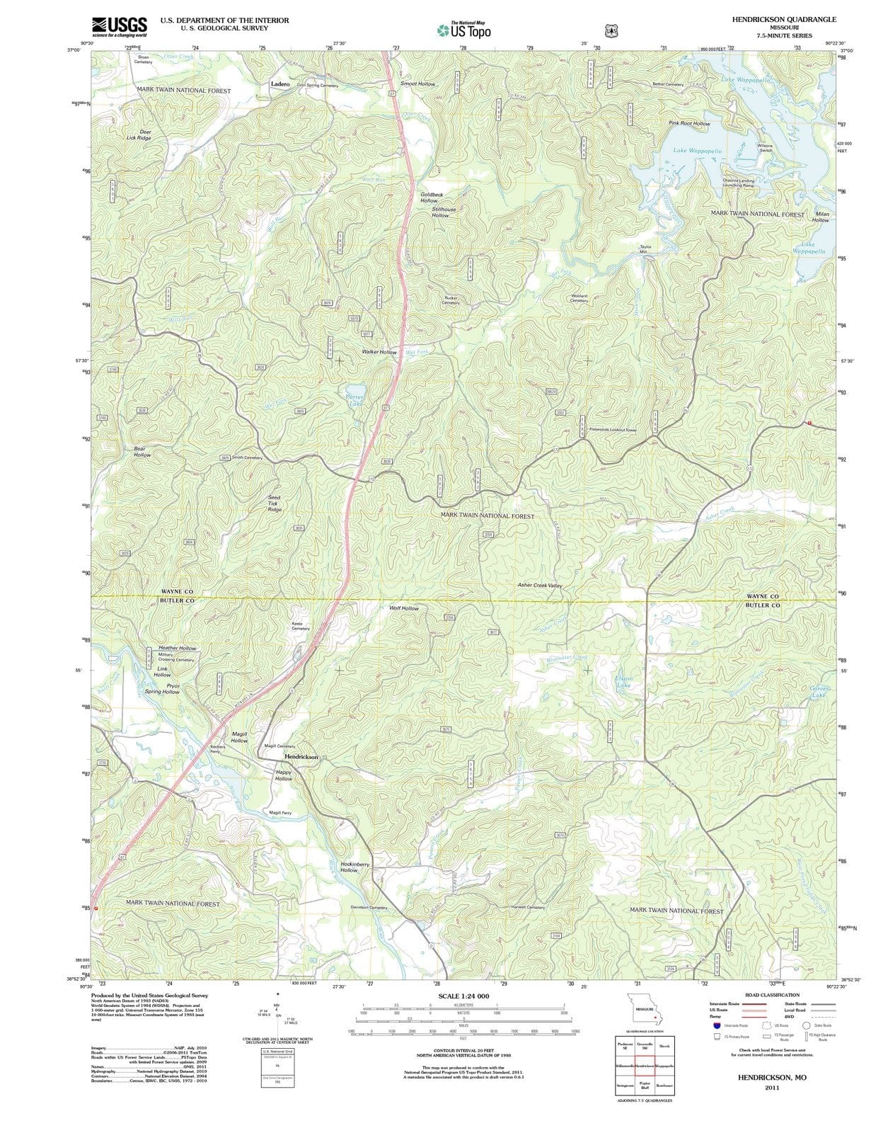 2011 Hendrickson, MO - Missouri - USGS Topographic Map