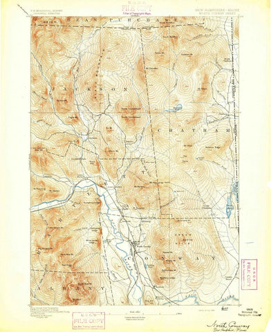 1894 North Conway, NH - New Hampshire - USGS Topographic Map