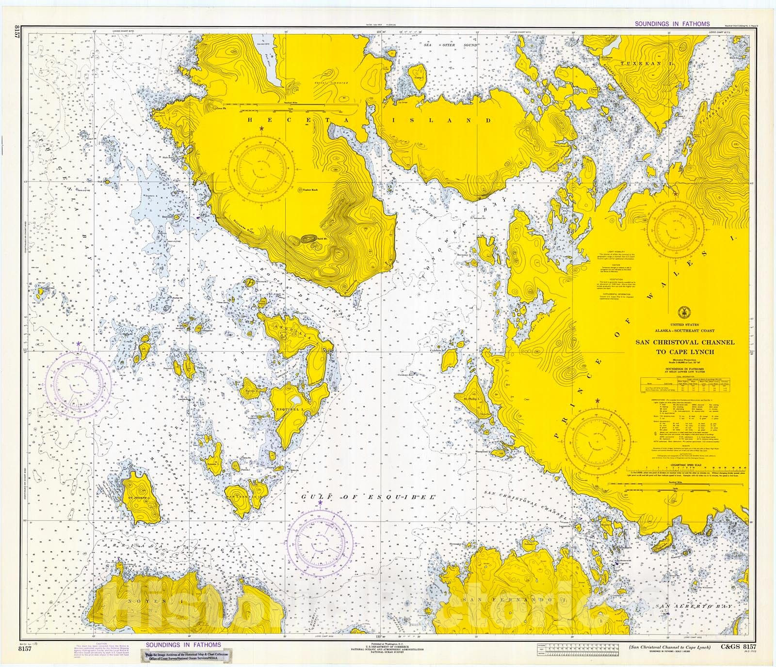 Historic Nautical Map - San Christoval Channel To Cape Lynch, 1973 NOAA Chart - Alaska (AK) - Vintage Wall Art