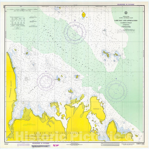 Historic Nautical Map - Lake Bay & Approaches, 1973 NOAA Chart - Alaska (AK) - Vintage Wall Art
