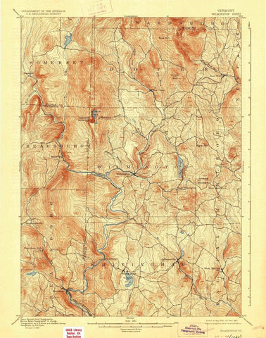 1889 Wilmington, VT - Vermont - USGS Topographic Map