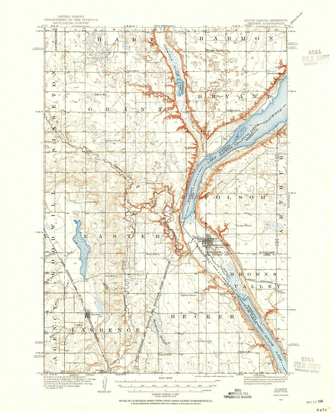 1916 Peever, MN - Minnesota - USGS Topographic Map