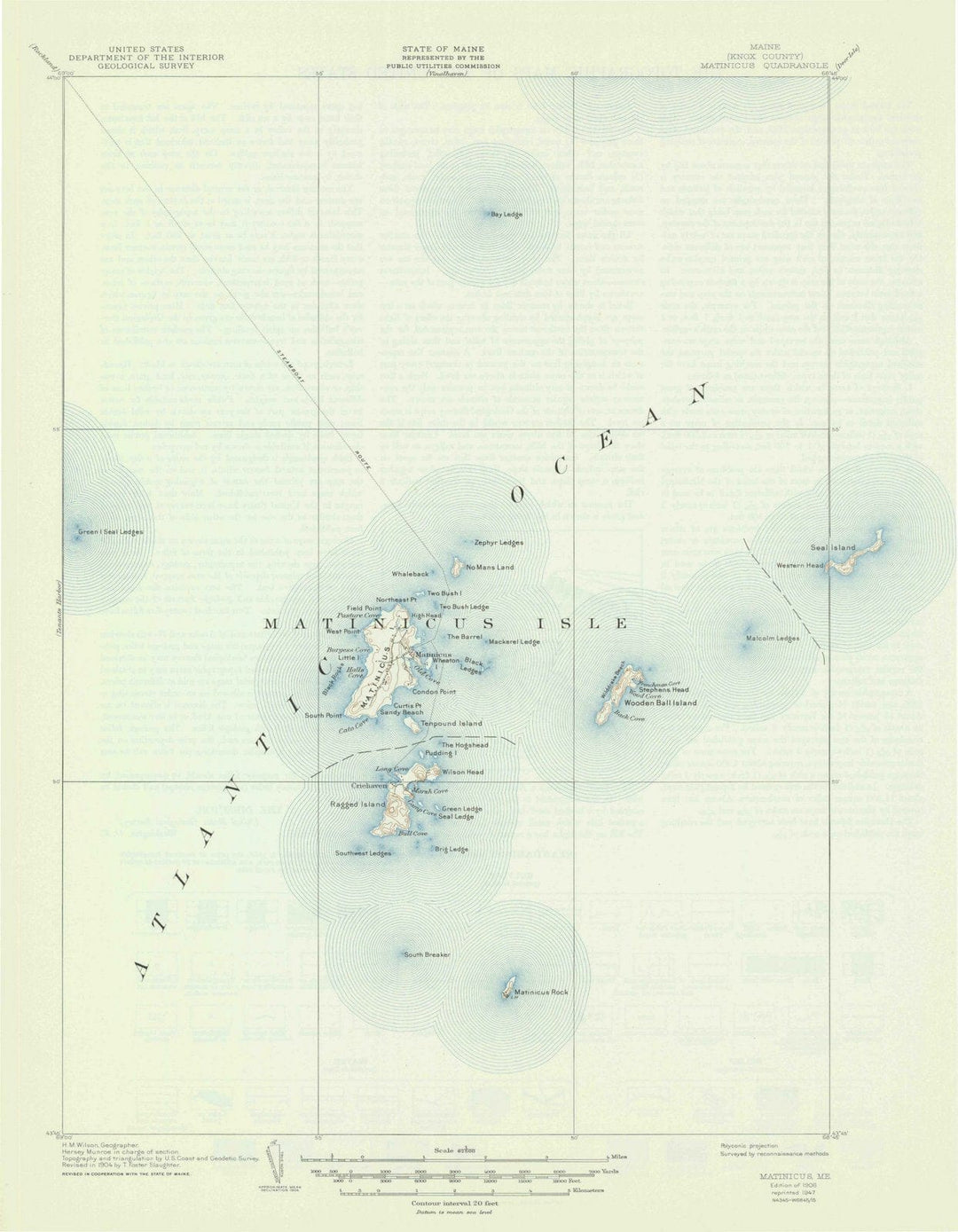1906 Matinicus, ME - Maine - USGS Topographic Map