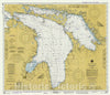 Historic Nautical Map - Lake Huron, 1982 NOAA Chart - Michigan (MI) - Vintage Wall Art