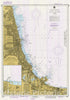 Historic Nautical Map - Chicago Lake Front, 1983 NOAA Chart - Illinois, Indiana (IL, IN) - Vintage Wall Art