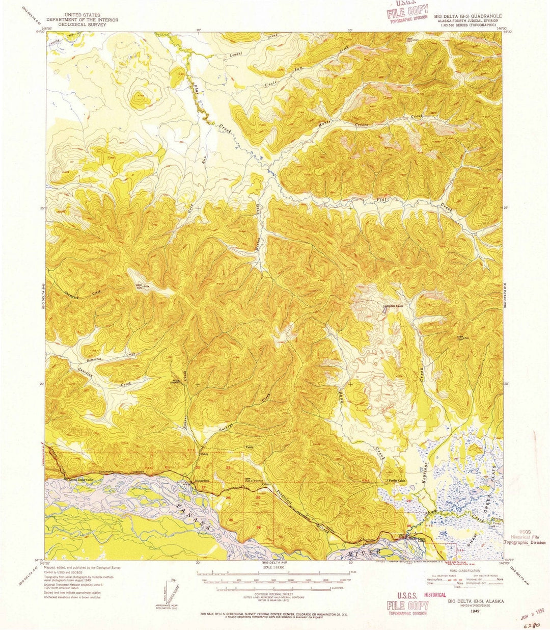 1949 Bigelta, AK - Alaska - USGS Topographic Map v2