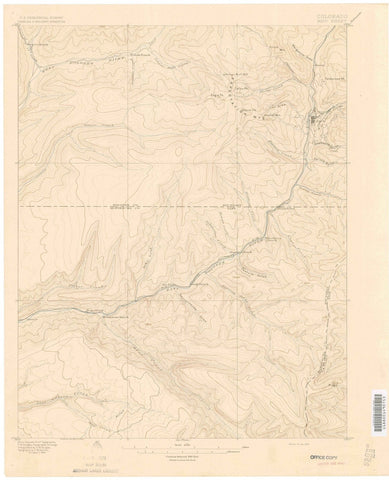 1897 Rico, CO - Colorado - USGS Topographic Map