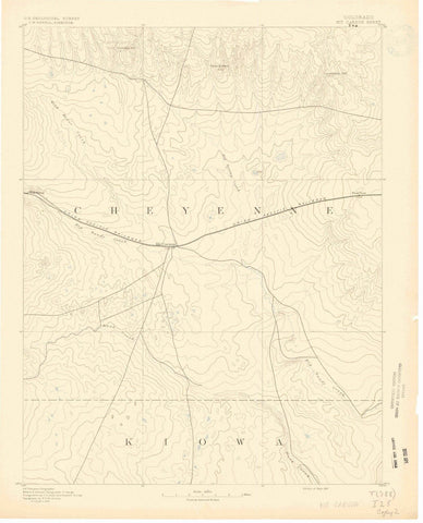 1891 Kit Carson, CO - Colorado - USGS Topographic Map