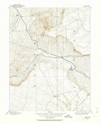 1891 Limon, CO - Colorado - USGS Topographic Map