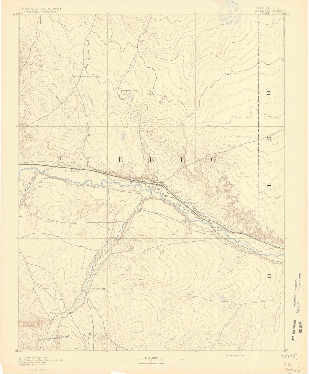 1891 Nepesta, CO - Colorado - USGS Topographic Map