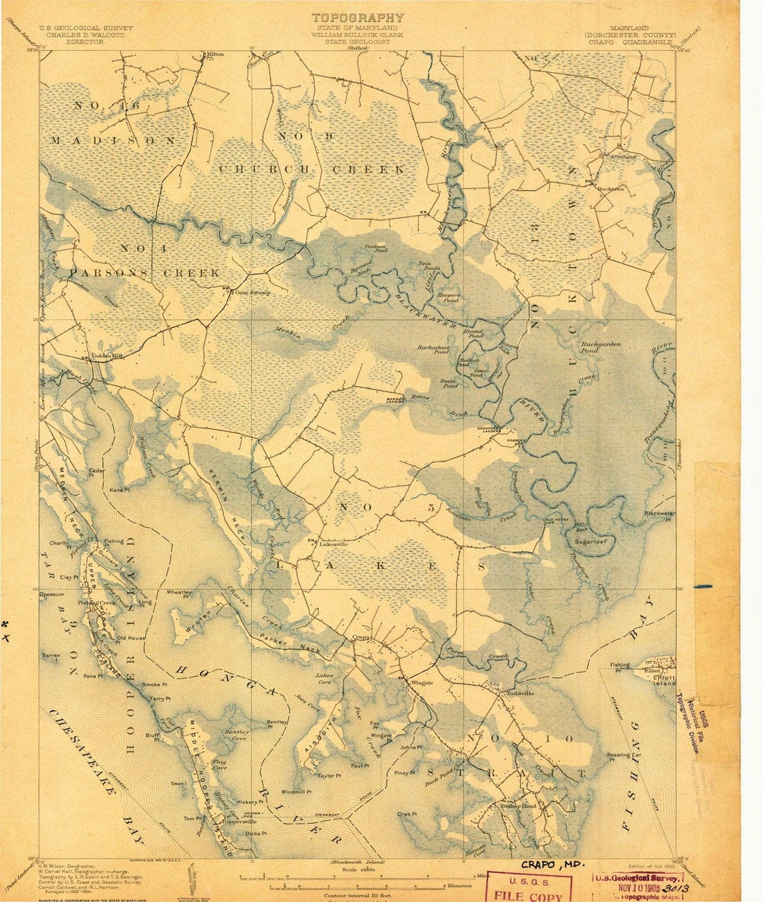 1905 Crapo, MD - Maryland - USGS Topographic Map
