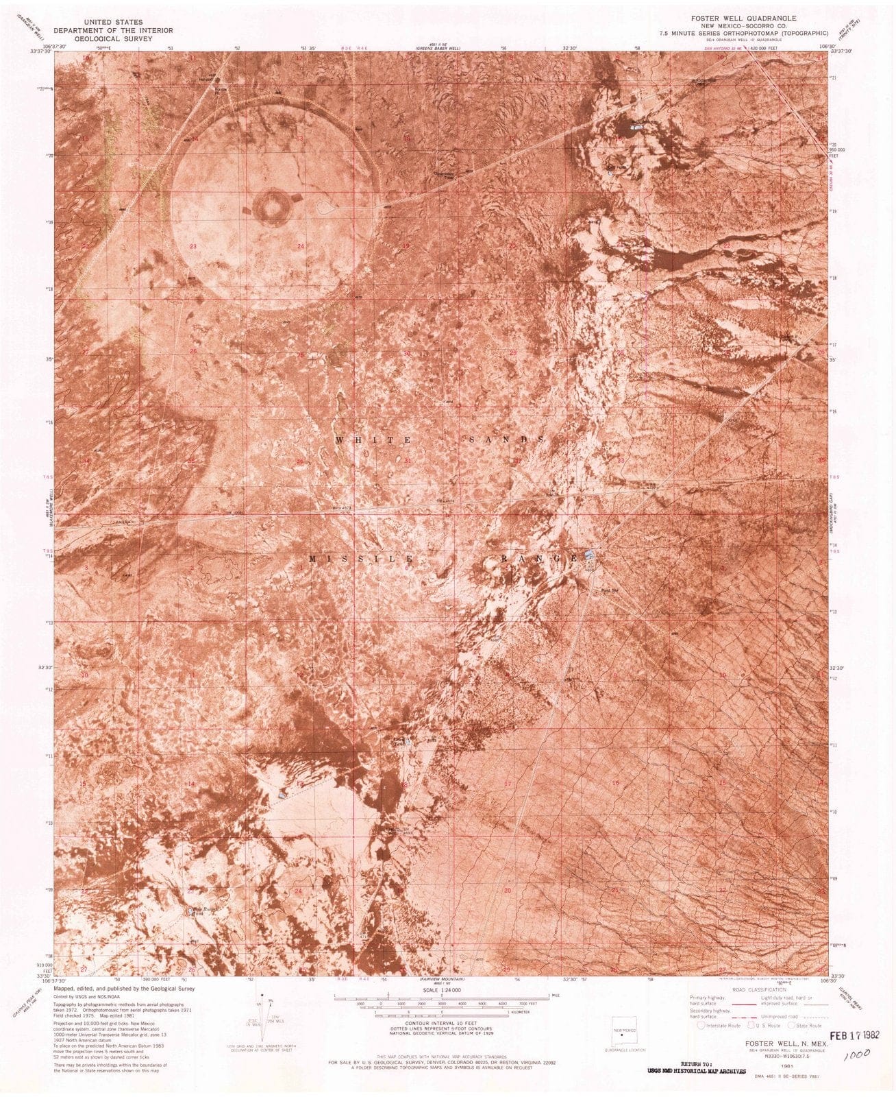 1981 Foster Well, NM - New Mexico - USGS Topographic Map