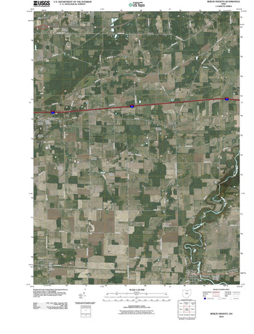 2010 Berlin Heights, OH - Ohio - USGS Topographic Map