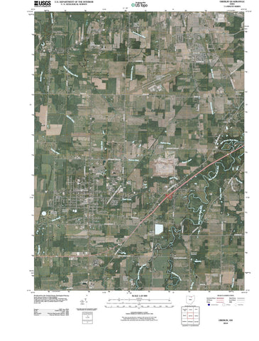 2010 Oberlin, OH - Ohio - USGS Topographic Map