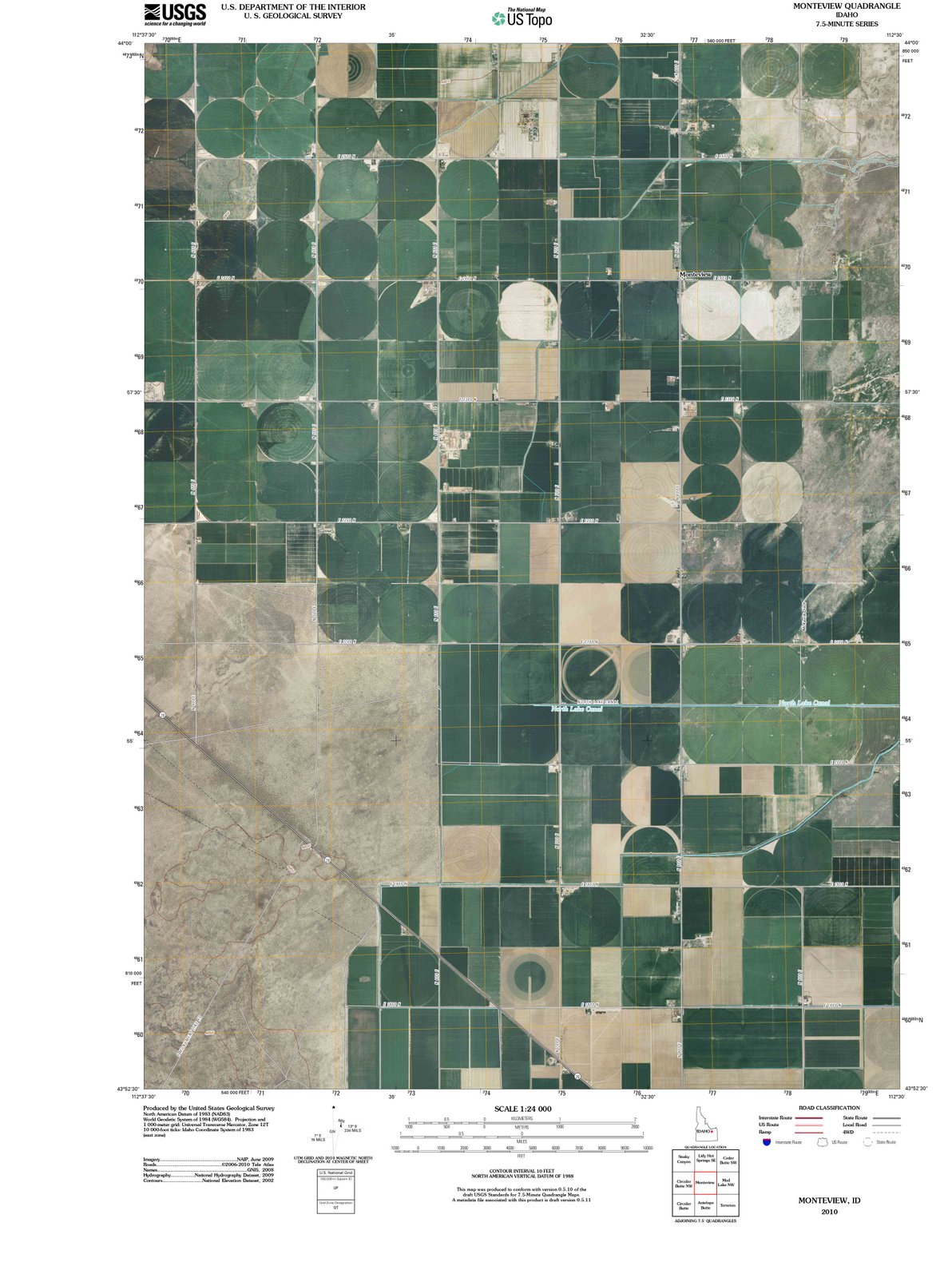 2010 Monteview, ID - Idaho - USGS Topographic Map