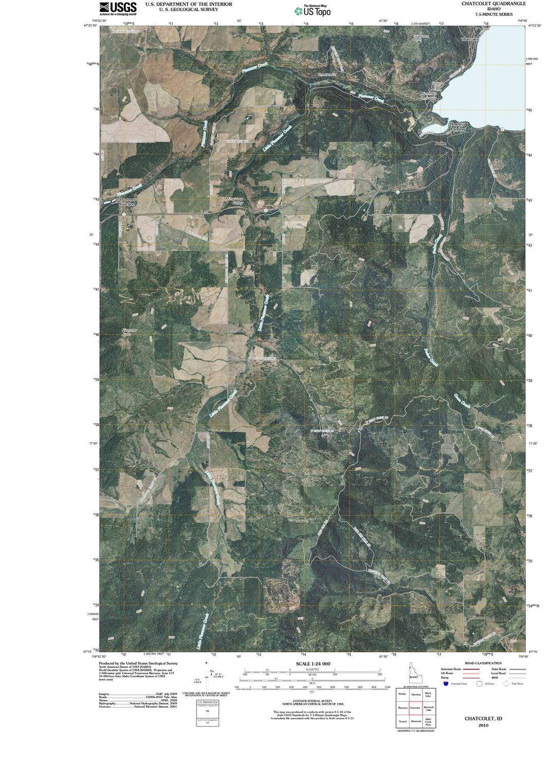 2010 Chatcolet, ID - Idaho - USGS Topographic Map
